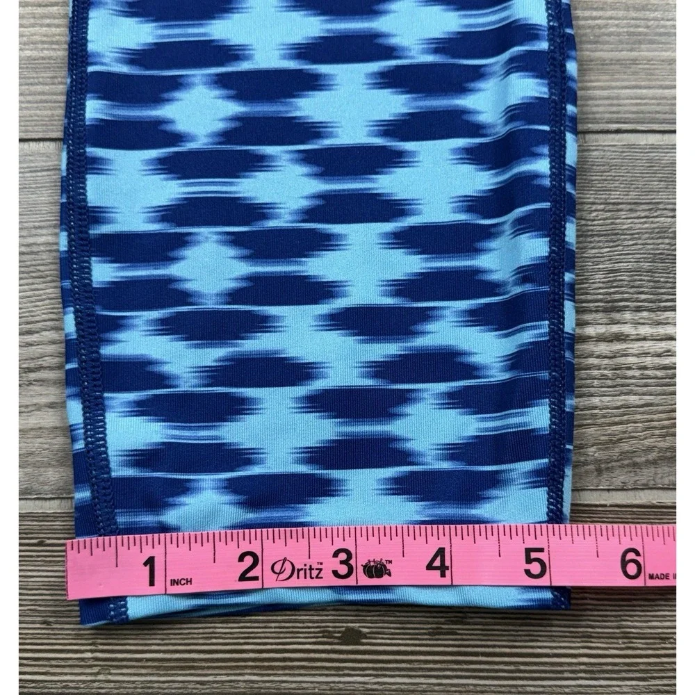 Nike Dri Fit Pants Leggings‎ Blue Run Fast Live Fearless Capri Cropped Size Med